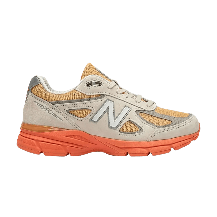 New Balance 990v4 Made in USA 'Moonbeam Tangerine Heat' — Moonbeam/Tangerine Heat/Dried Orange
