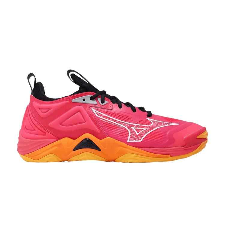 Mizuno Wave Momentum 3 'Radiant Red Carrot Curl' — Radiant Red/White/Carrot Curl