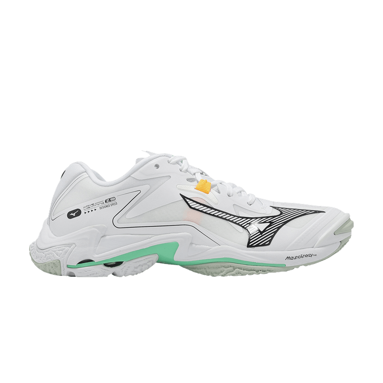 Mizuno Wave Lightning Z8 'White Black Frozen Emerald' — White/Black/Frozen Emerald