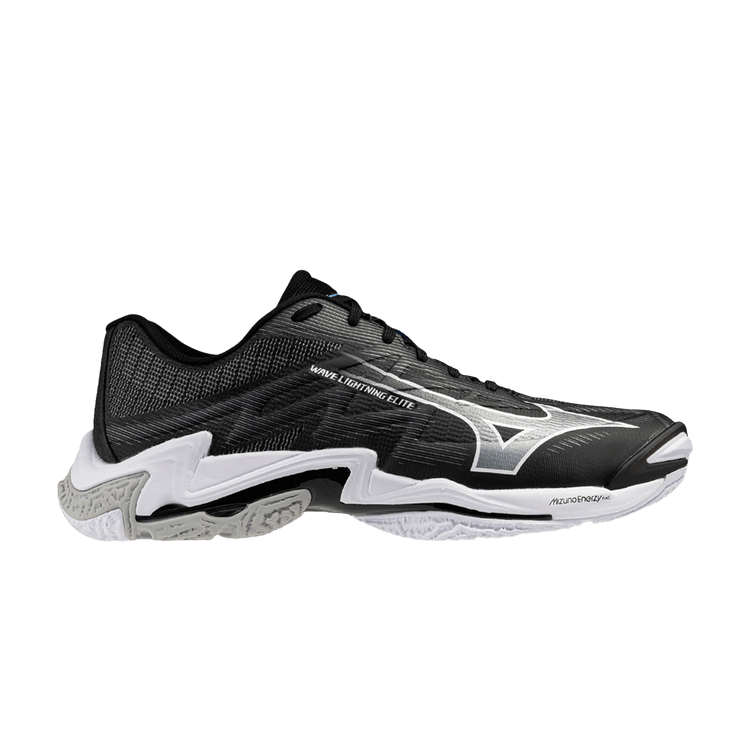 Mizuno Wave Lightning Elite Wide 'Black White Grey' — Black/White-Grey