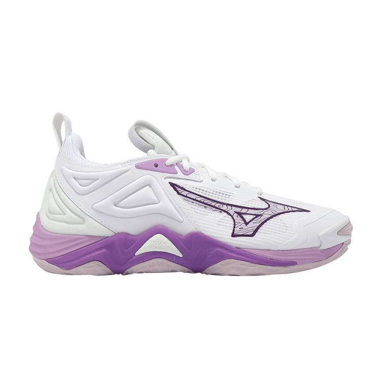 Mizuno Wmns Wave Momentum 3 'White Patrician Purple' — White/Patrician Purple/Quince