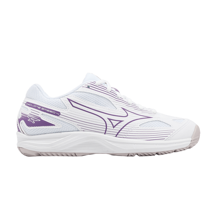Mizuno Wmns Cyclone Speed 4 'White Patrician Purple' — White/Patrician Purple/Quince