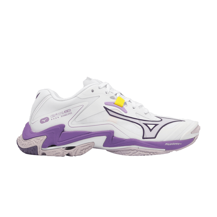 Mizuno Wmns Wave Lightning Z8 'White Patrician Purple' — White/Patrician Purple/Quince