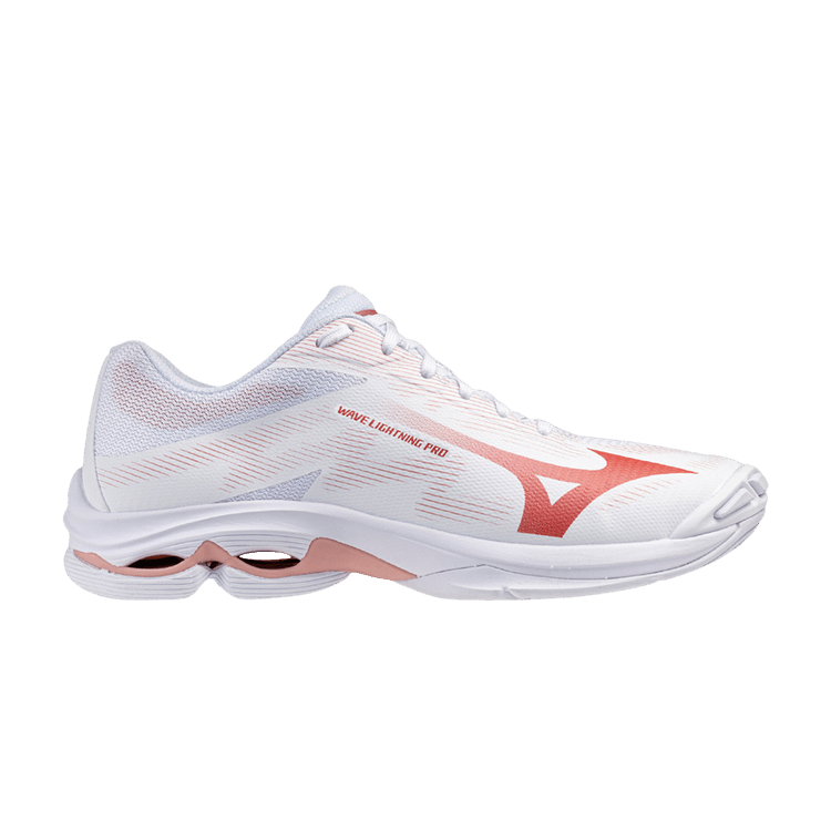 Mizuno Wmns Wave Lightning Pro 'White Pink' — White/Pink