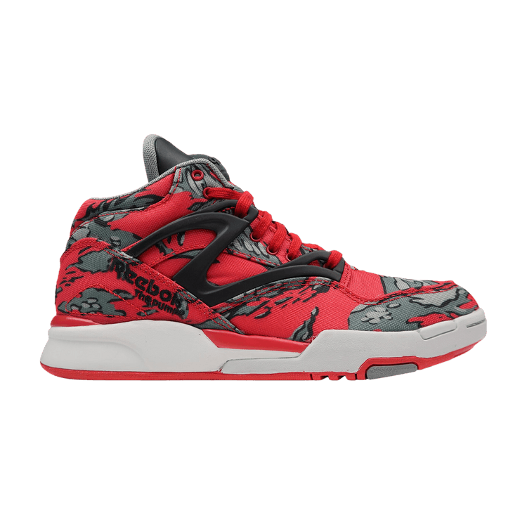 Stash x Reebok Pump Omni Lite '25th Anniversary Camo - Red' — Excellent Red/Foggy Grey/Steel Grey