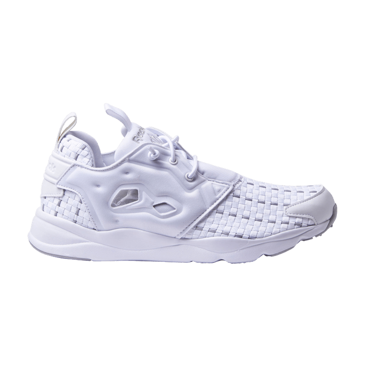 Reebok Wmns FuryLite New Woven 'White Steel' — White/Steel