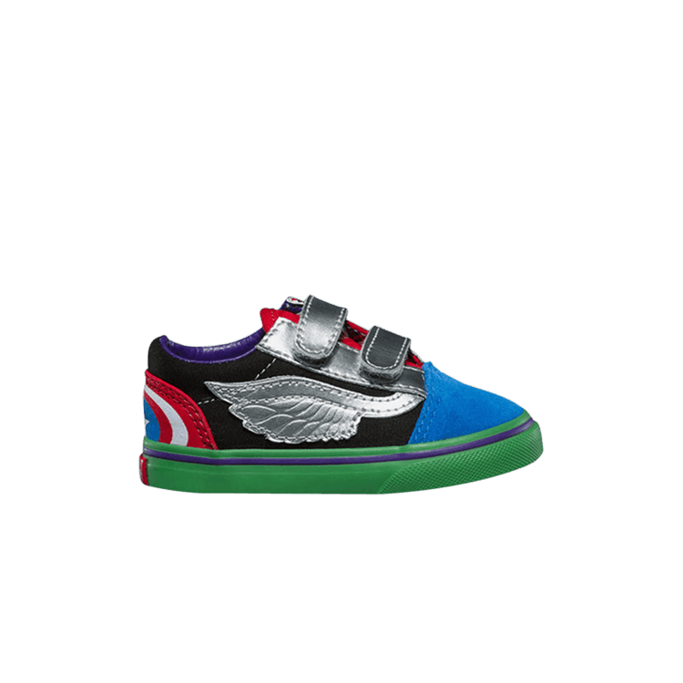 Marvel x Vans Old Skool Velcro Toddler 'Avengers' — Avengers Multi
