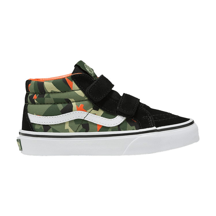 Vans Sk8-Mid Reissue V Kids 'Geo Camo Black' — Geo Camo Black/Multi