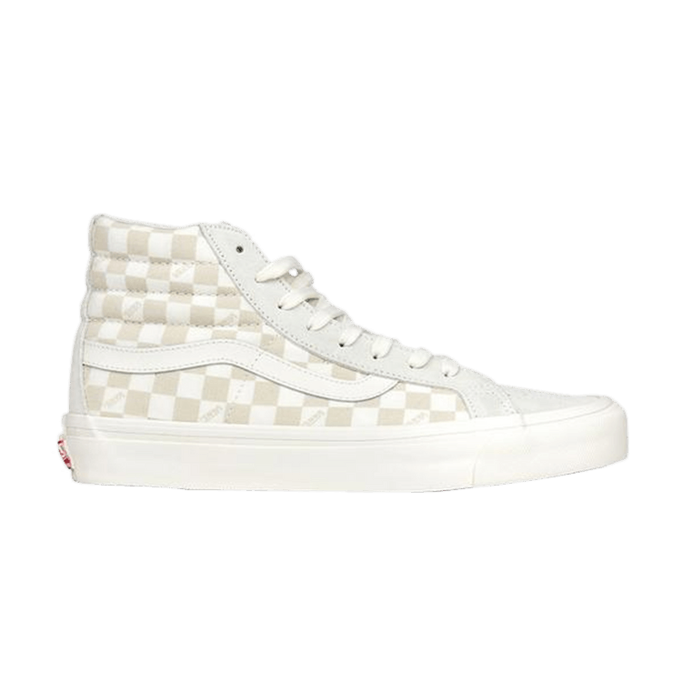 Vans Sk8-Hi LX 'Tonal Checkerboard' — Marshmallow