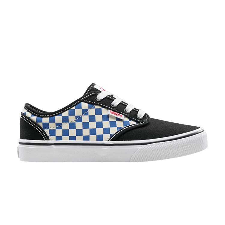 Vans Atwood Kids 'Checkerboard - Black Blue' — Black/Victoria Blue