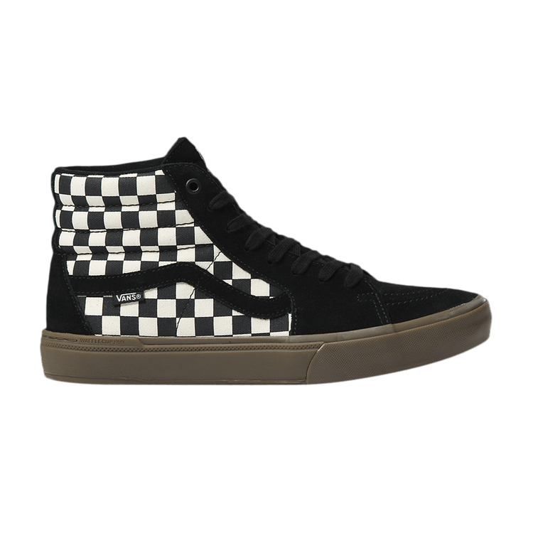 Vans BMX Sk8-Hi 'Black Checkerboard' — Black/Dark Gum