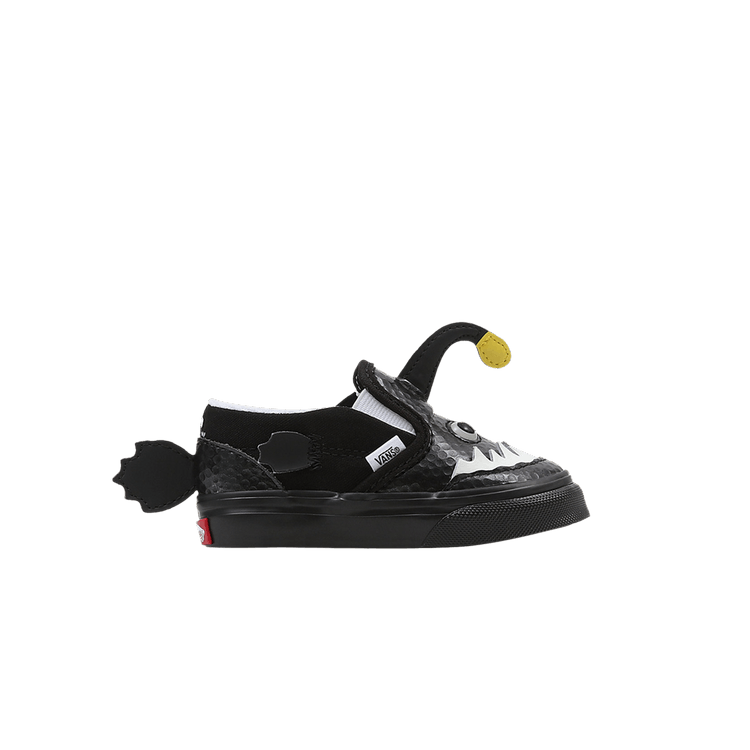 Vans Slip-On V Toddler 'Angler Fish' — Black/True White