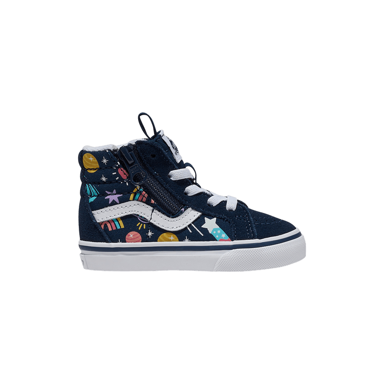 Vans Sk8-Hi Reissue Side Zip Toddler 'Galaxy Navy' — Galaxy Navy Blue