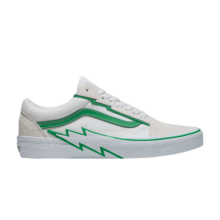 Vans Old Skool 'Bolt - White Green' — White/Green