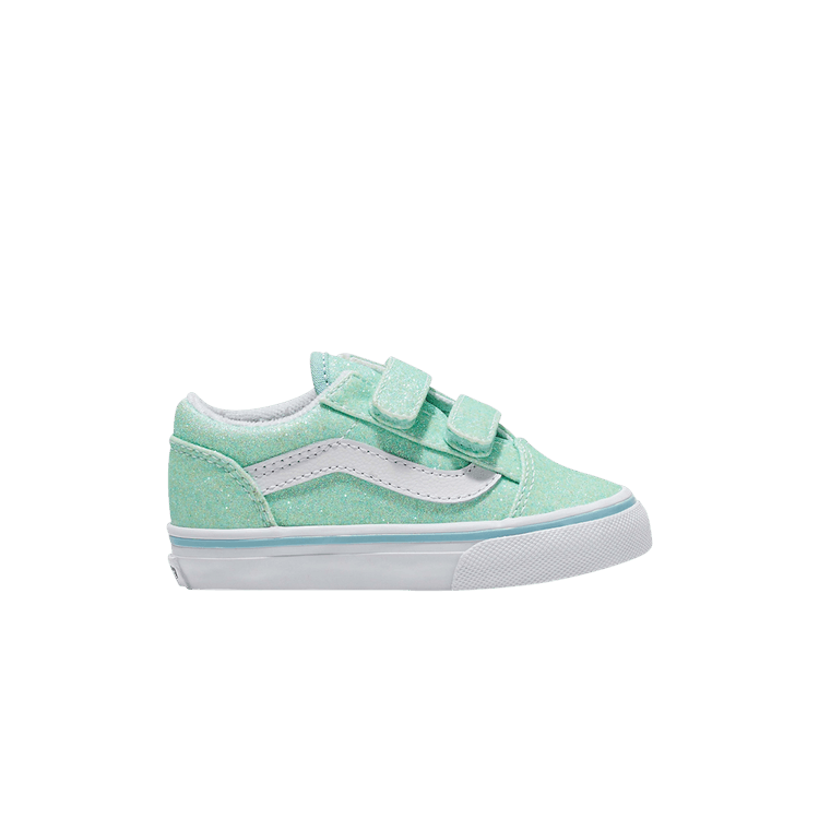 Vans Old Skool V Toddler 'Glitter - Pastel Blue' — Glitter Pastel Blue