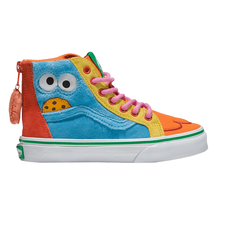 Sesame Street x Vans Sk8-Hi Zip Kids 'Cookie Monster' — Multi-Color