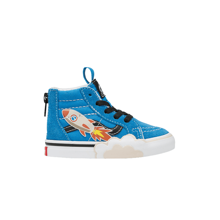 Vans Sk8-Hi Zip Toddler 'Rocket' — Blue/Multi