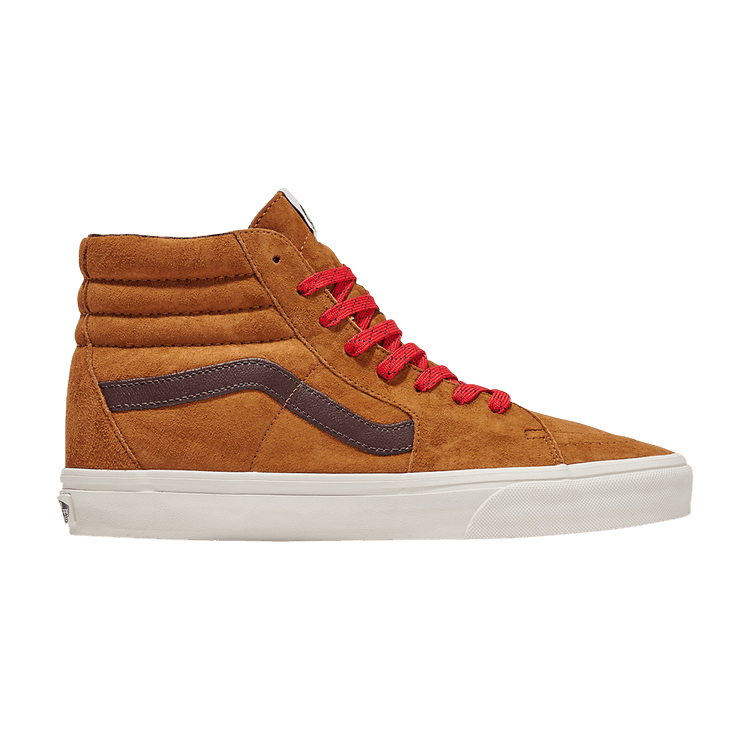 Vans Sk8-Hi 'Plaid - Glazed Ginger Brown' — Glazed Ginger Brown