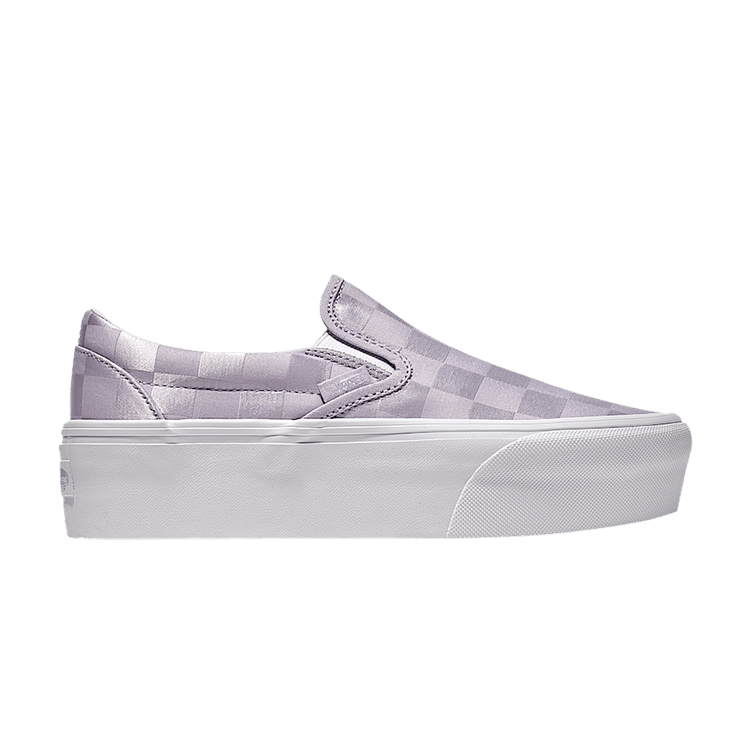Vans Classic Slip-On Stackform 'Checkerboard - Lilac Purple' — Lilac Purple