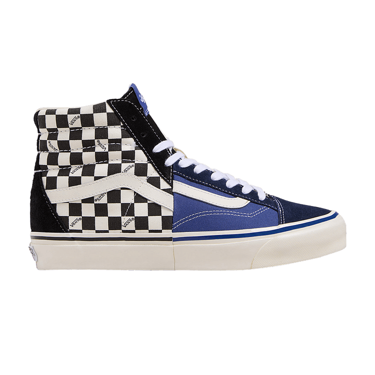Vans Premium Clash the Wall 'Checkerboard - Black Blue' — Black/White/Blue