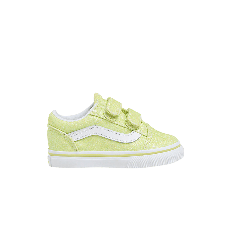 Vans Old Skool V Toddler 'Glitter - Lime Sherbet' — Lime Sherbet