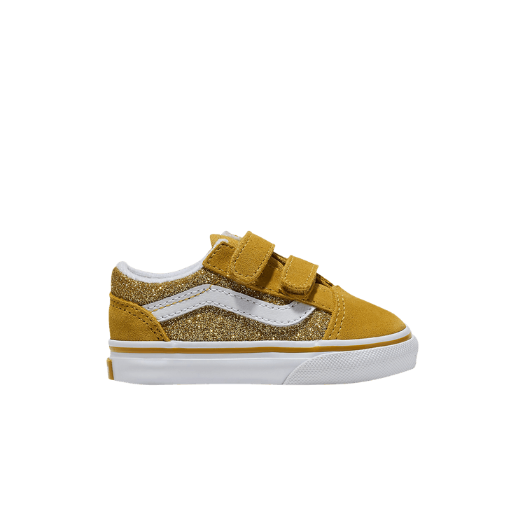 Vans Old Skool V Toddler 'Glitter - Champagne Gold Yellow' — Champagne Gold Yellow