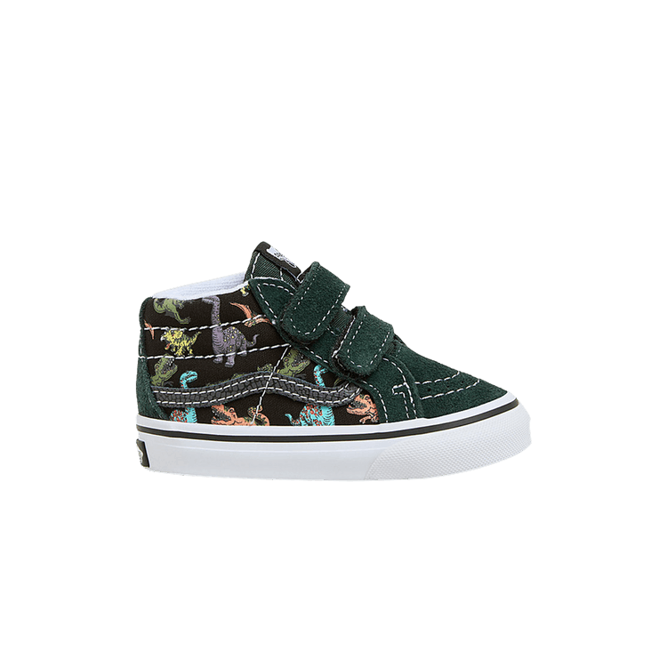 Vans Sk8-Mid Reissue V Toddler 'Glow-In-The-Dark Dino' — Dino Multi/True White