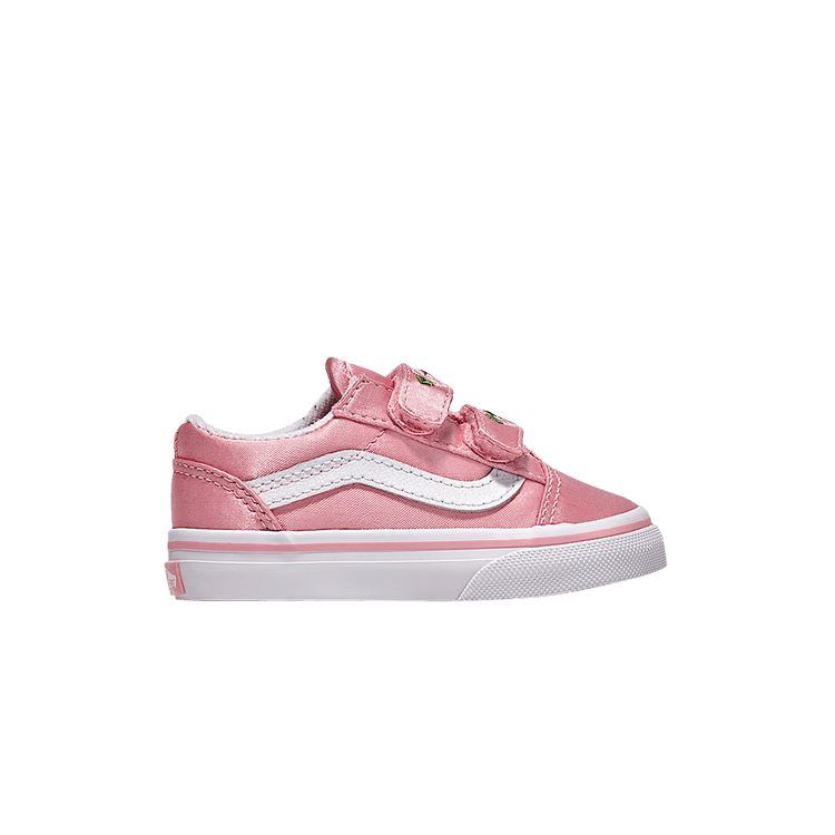 Vans Old Skool V Toddler 'Pink Satin' — Pink
