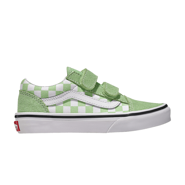 Vans Old Skool V Kids 'Checkerboard - Pistachio Green' — Pistachio Green