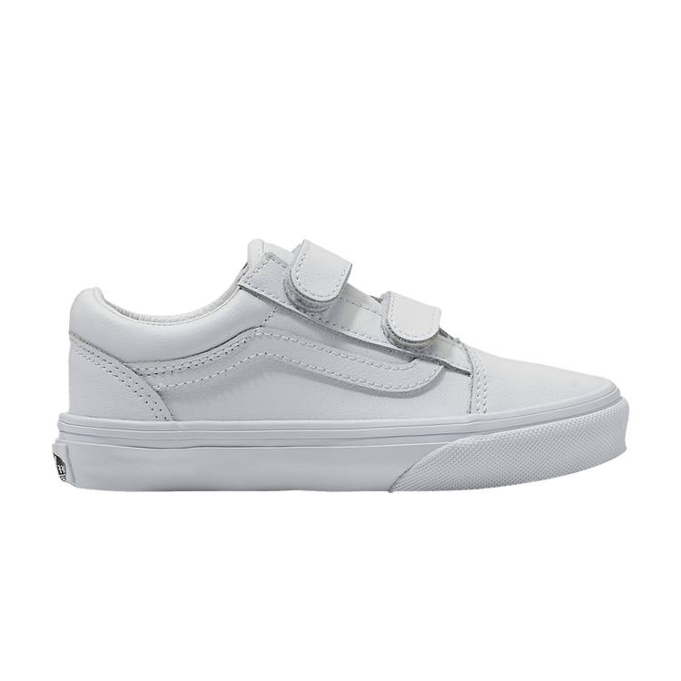 Vans Old Skool V Classic Tumble Kids 'White Mono' — White Mono