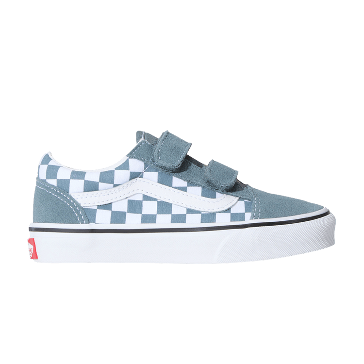 Vans Old Skool V Kids 'Checkerboard - Stormy Weather Blue' — Stormy Weather Blue