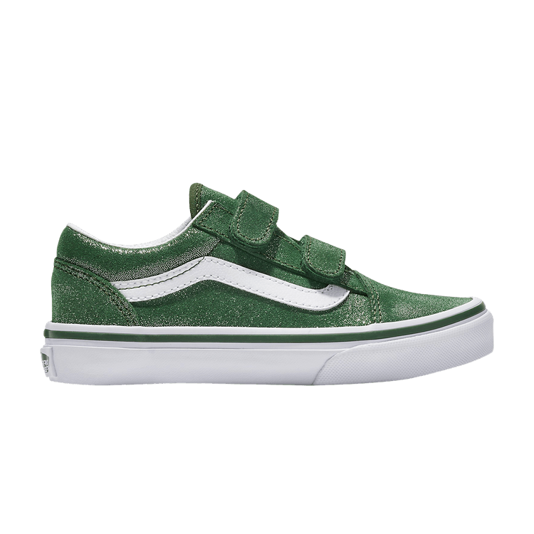 Vans Old Skool V Kids 'Tinsel Suede Green' — Tinsel Suede Green/True White