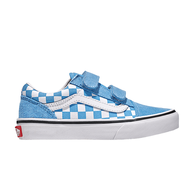 Vans Old Skool V Kids 'Checkerboard - Heritage Blue' — Heritage Blue/White