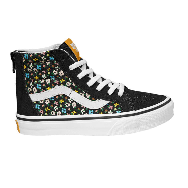 Vans Sk8-Hi Zip Kids 'Ditsy Floral Black' — Ditsy Floral Black/Multi
