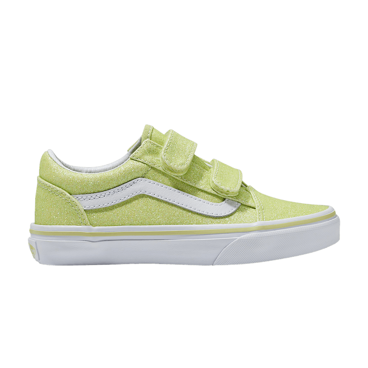 Vans Old Skool V Kids 'Glitter - Lime Sherbet' — Lime Sherbet