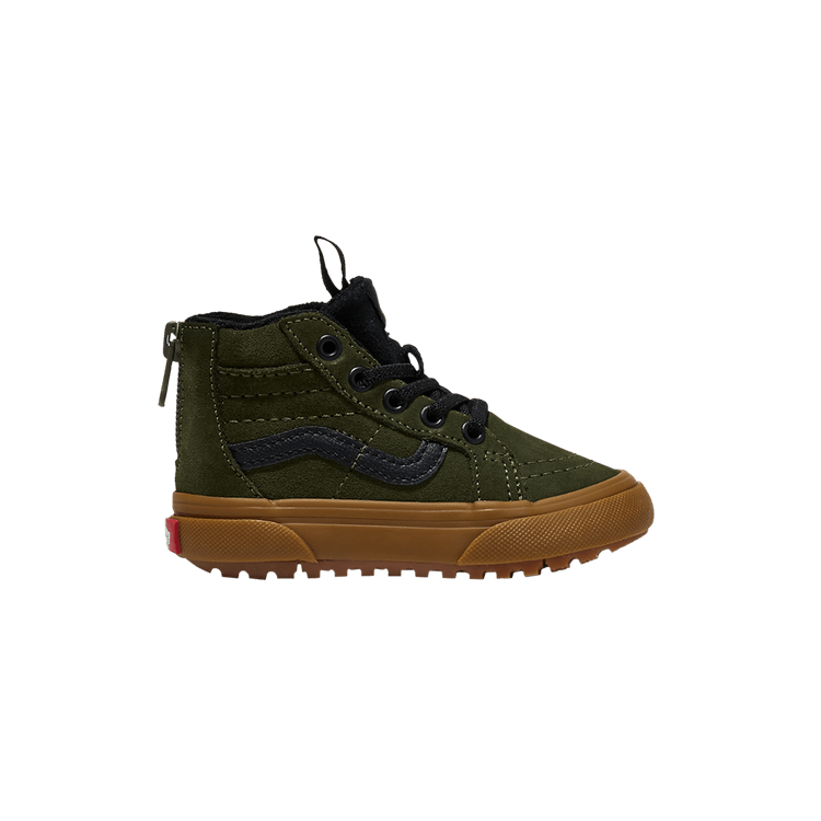 Vans Sk8-Hi Zip MTE Toddler 'Grape Leaf Green' — Grape Leaf Green/Gum