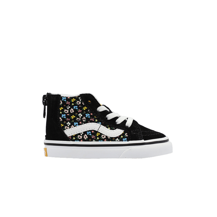 Vans Sk8-Hi Zip Toddler 'Ditsy Floral Black' — Ditsy Floral Black/Multi