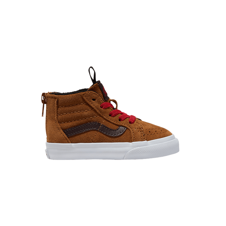 Vans Sk8-Hi Zip Toddler 'Glazed Ginger Brown' — Glazed Ginger Brown