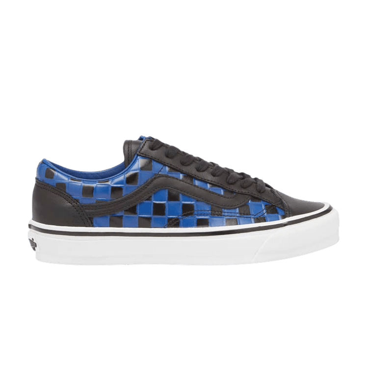 Vans Old Skool 36 Vibram 'Leather Checkerboard - Black True Blue' — Check Black/True Blue