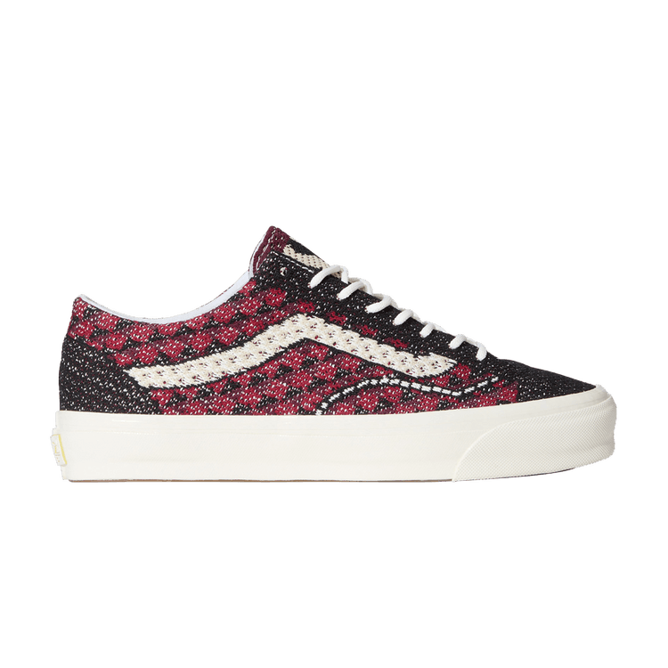 Vans Premium Old Skool 'Knit Pack - Geo Check Bordeaux Red' — Geo Check Bordeaux Red