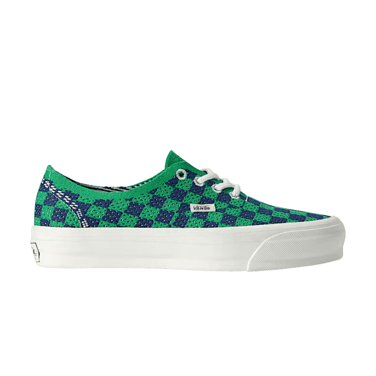Vans LX Authentic 44 EK 'Punk Check Green Navy' — Green/Navy