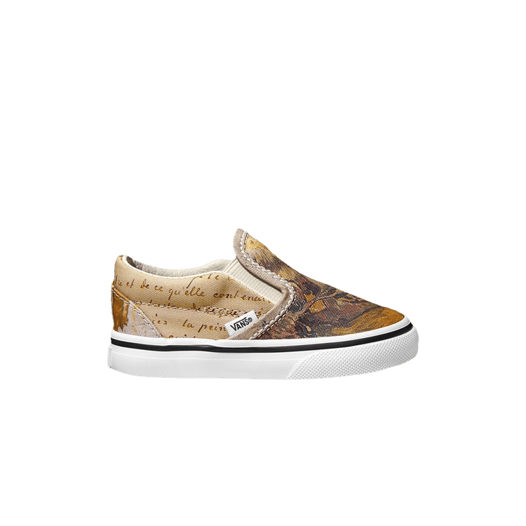 Vincent Van Gogh x Vans Classic Slip-On Toddler 'Skull' — Skull/True White
