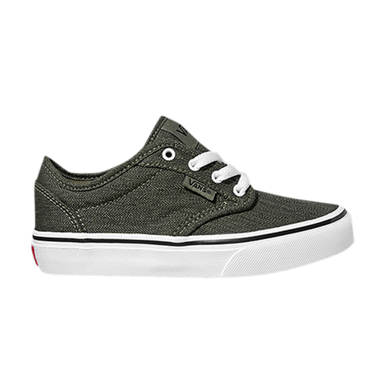 Vans Atwood Kids 'Static Heather - Dusty Olive' — Dusty Olive/White