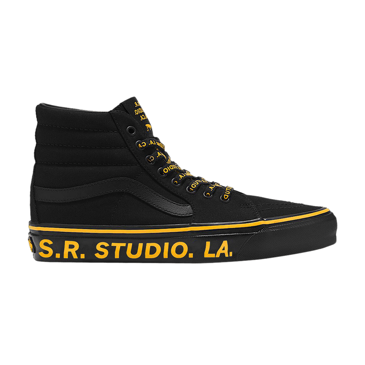S.R. STUDIO. LA. CA. x Vans Sk8-Hi Reissue 38 Vibram 'Black Orange' — Black/Orange