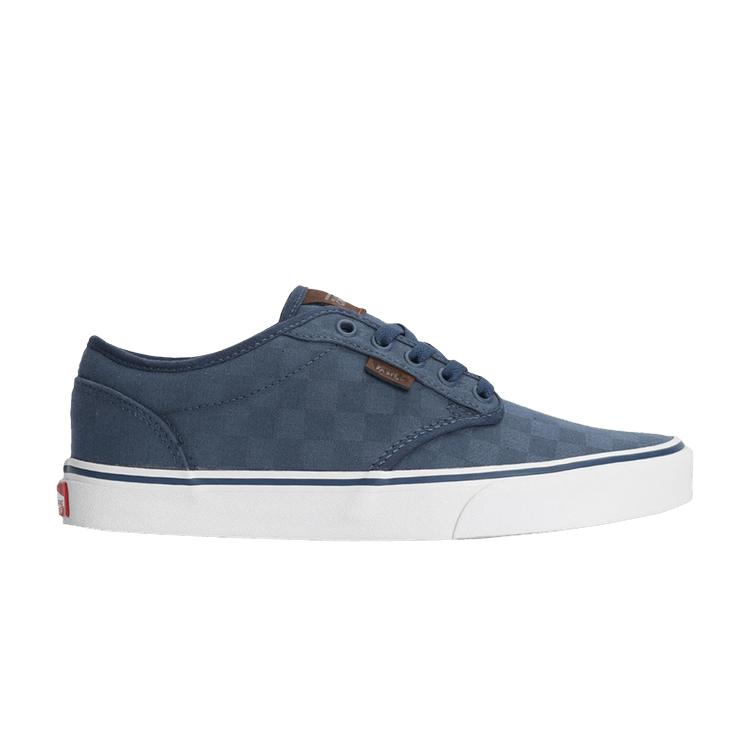 Vans Atwood 'Check Jacquard - Dark Denim' — Dark Denim/White