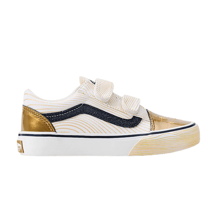 KPop Demon Hunters x Vans Little Kids Old Skool V 'Golden' — Golden