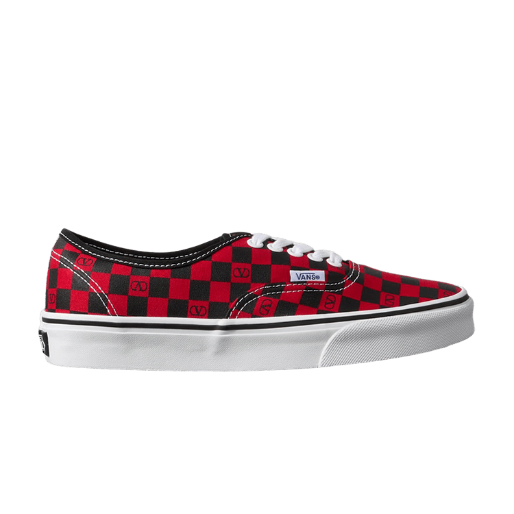 Valentino Garavani x Vans Authentic Checkerboard 'Red' — Red
