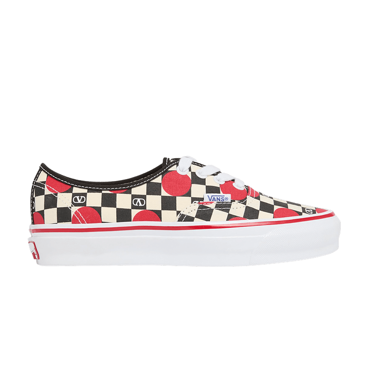 Valentino Garavani x Vans Authentic Checkerboard 'Big Dots' — Black/White/Red