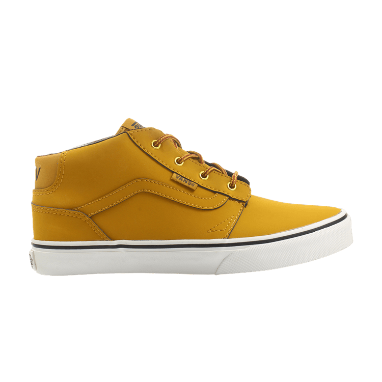 Vans Chapman Mid Kids 'Waxed - Oak Buff' — Oak Buff/Black