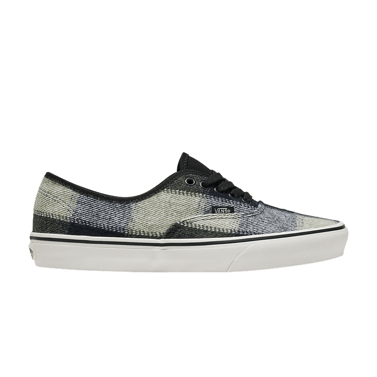 Vans Authentic 'Brushed Plaid - Olive Green Black' — Olive Green/Black